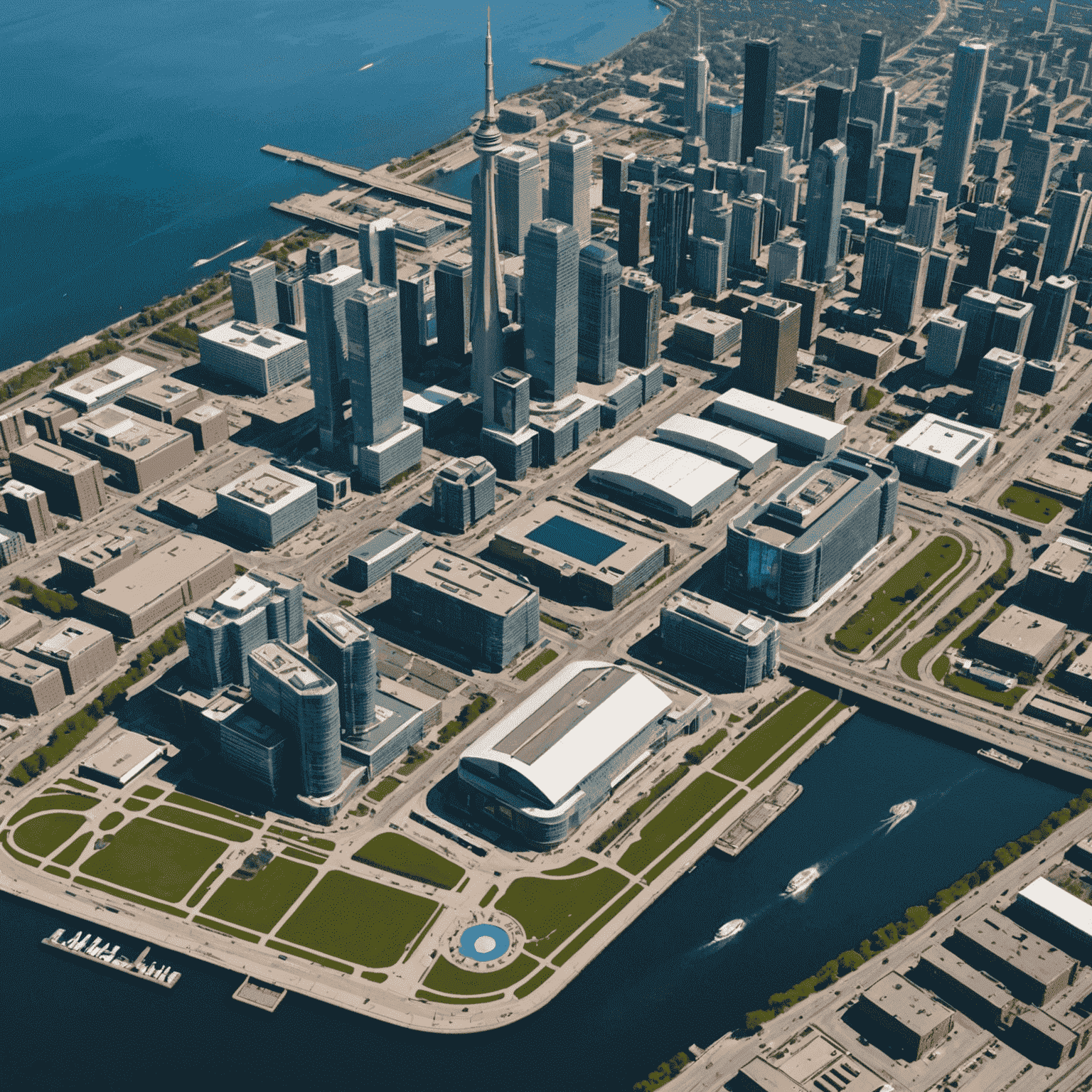 Map showing the location of Toronto Convention Centre, the venue for the Scientific Conferences event. The map highlights the surrounding area, including nearby hotels, restaurants, and public transportation options.